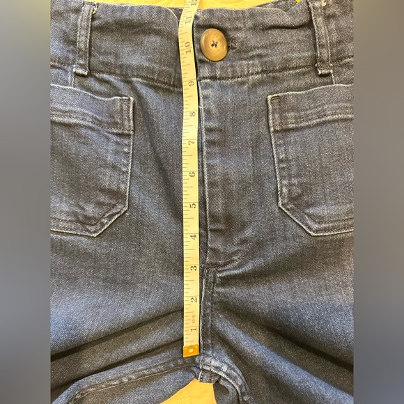 Anthropologie Maeve size 26 Colette Jean; high rise, wide leg crop in ink blue - Picture 9 of 11